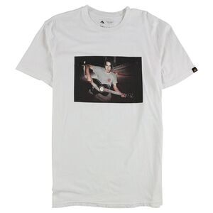 Templeton Mens Leo Plays Quitar Graphic T-Shirt, White, NWT